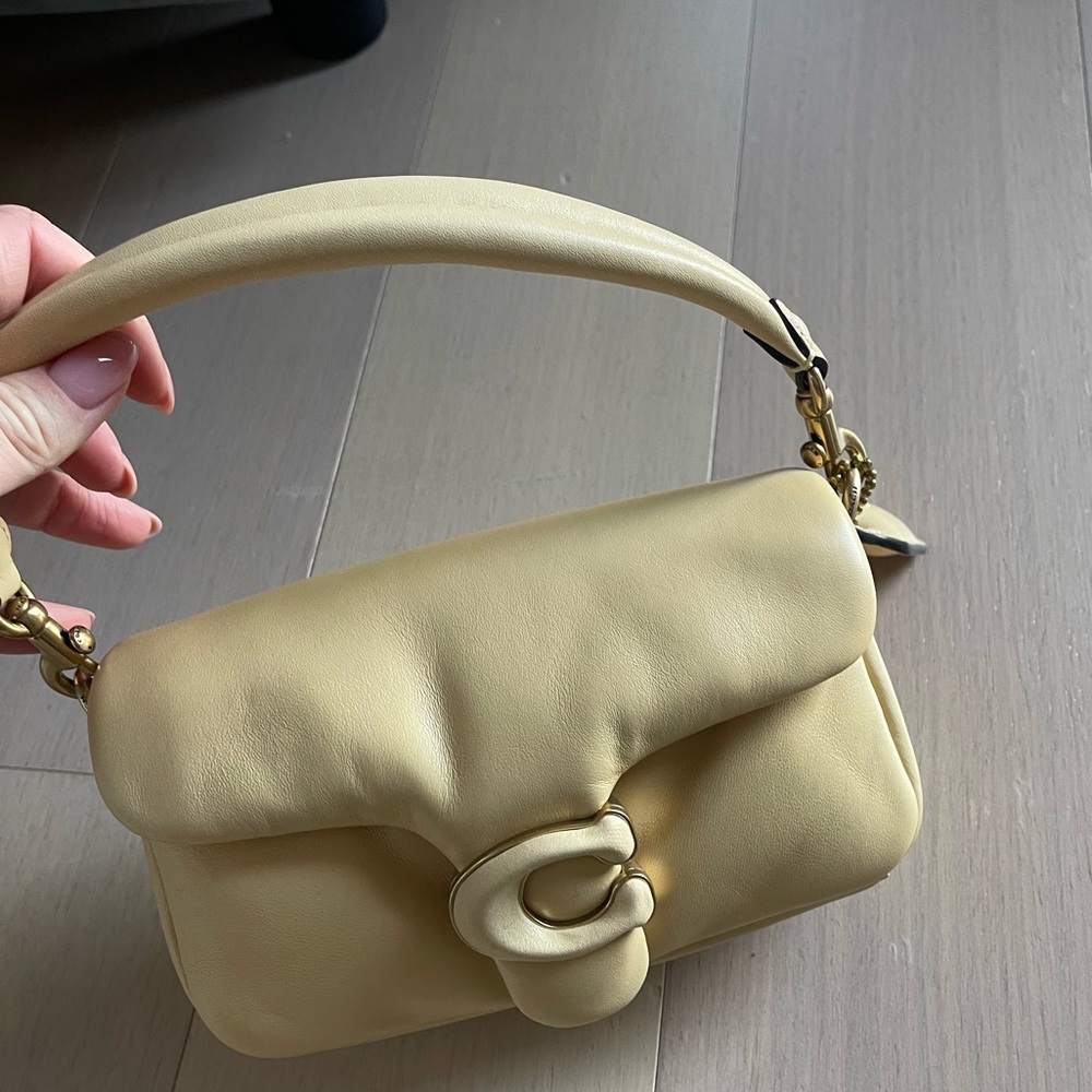 Coach pillow tabby yellow handbag